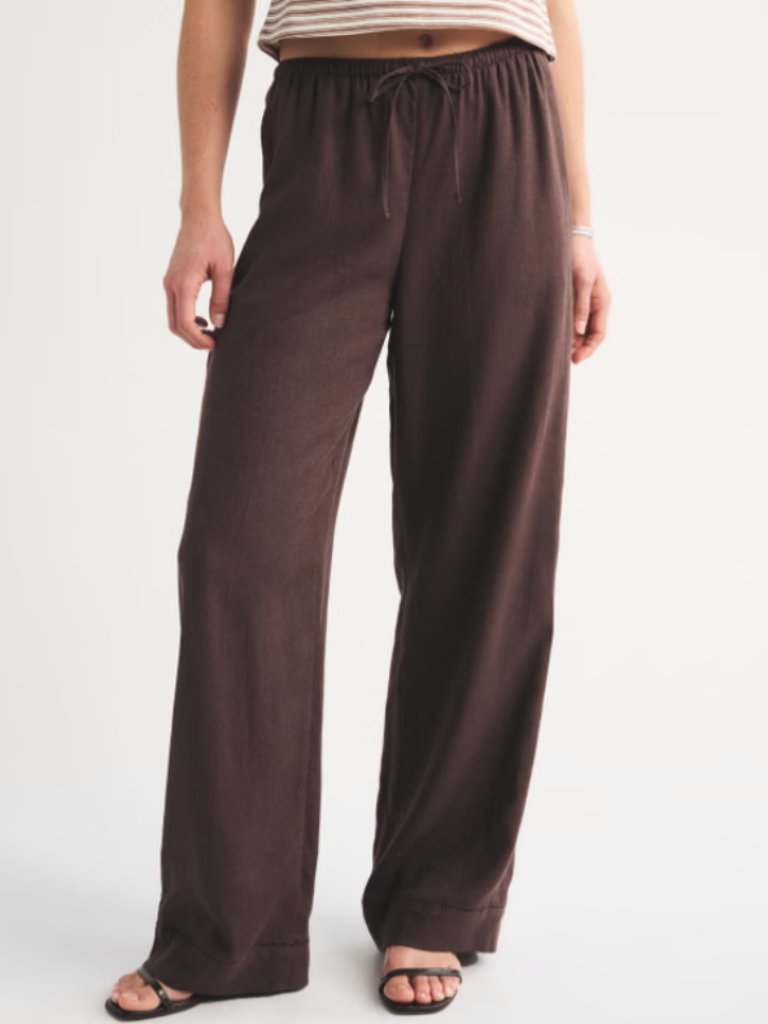 Abercrombie Women's Linen-Blend Pull-On Pant
